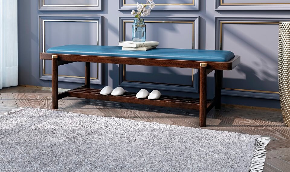 轻奢新中式床尾凳01